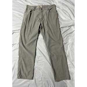 Levis 559 Relaxed Straight Corduroy Pants Gray Khaki Mens 36x34 5-Pocket Cords